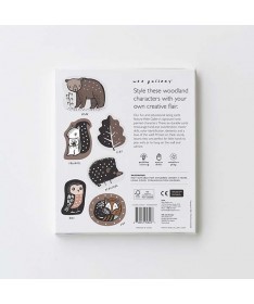 Cartes à lacer - Animaux des bois