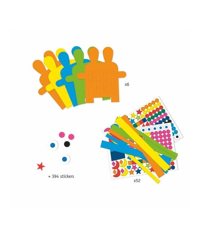 6 lapins à tisser - Stickers des petits 6 lapins à tisser - Stickers des petits