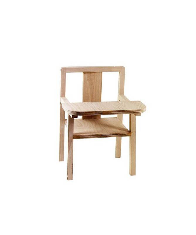 Petite chaise haute en bois - Poupée Gordis Petite chaise haute en bois - Poupée Gordis