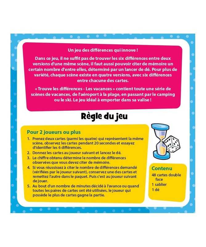BrainBox : Trouve les Différences - Vacances BrainBox : Trouve les Différences - Vacances