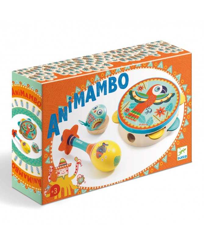 Set de 3 instruments Tambourin-Maracas-Castagnette Set de 3 instruments Tambourin-Maracas-Castagnette