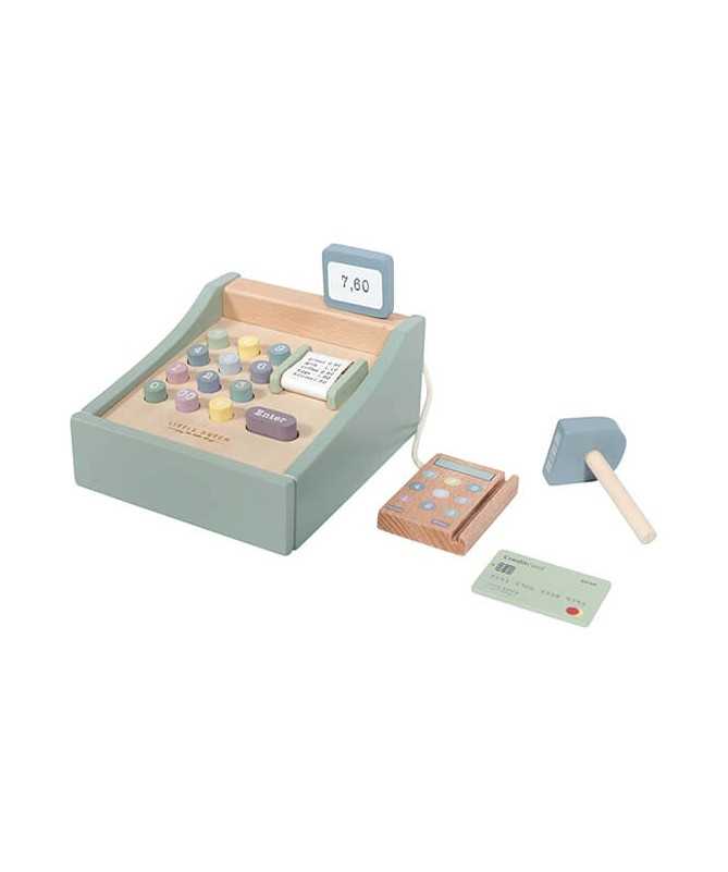 Caisse enregistreuse en bois – mint Caisse enregistreuse en bois – mint
