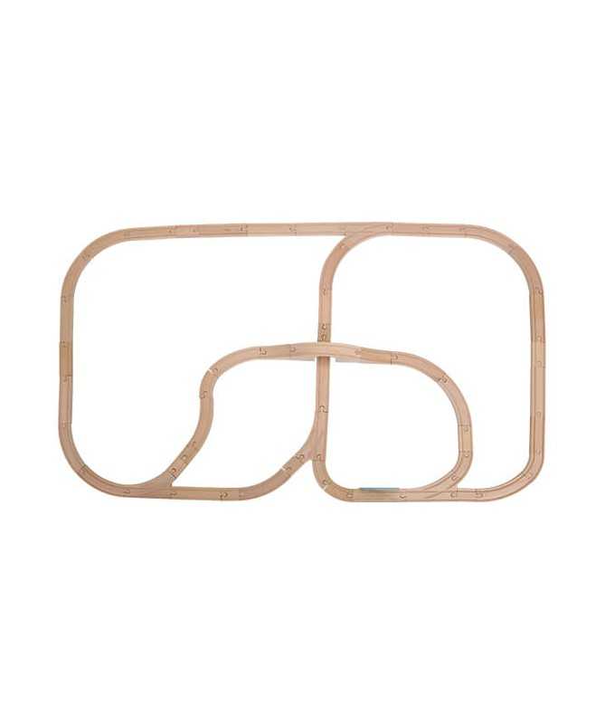 Circuit train XXL - bois FSC - 108 pcs Circuit train XXL - bois FSC - 108 pcs