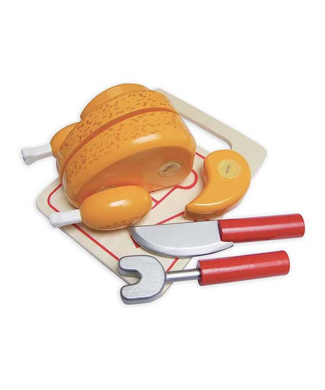 Poulet rôti à découper en bois Poulet rôti à découper en bois