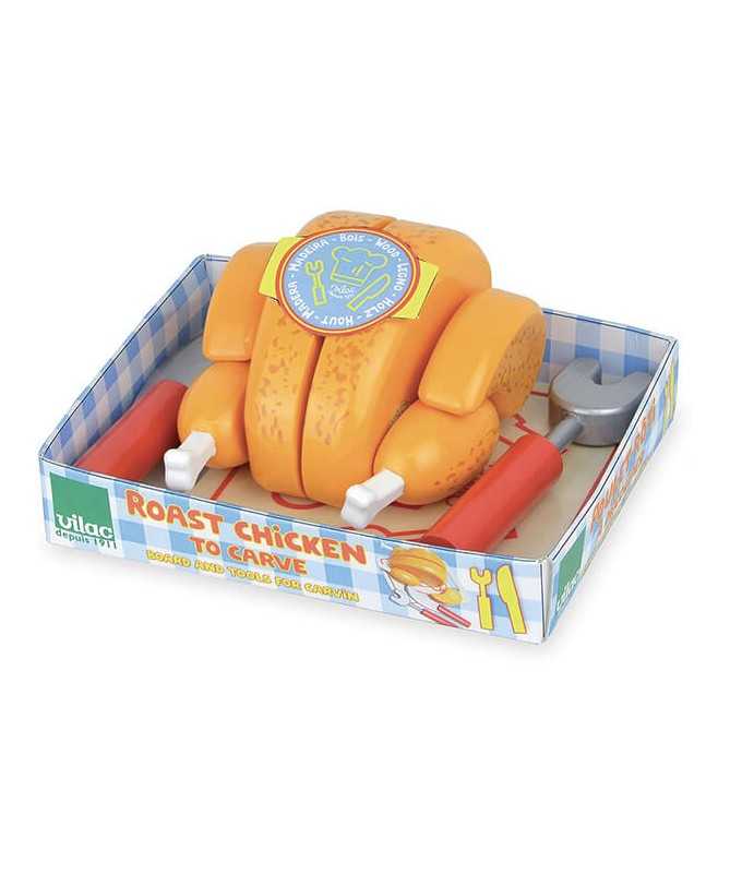 Poulet rôti à découper en bois Poulet rôti à découper en bois
