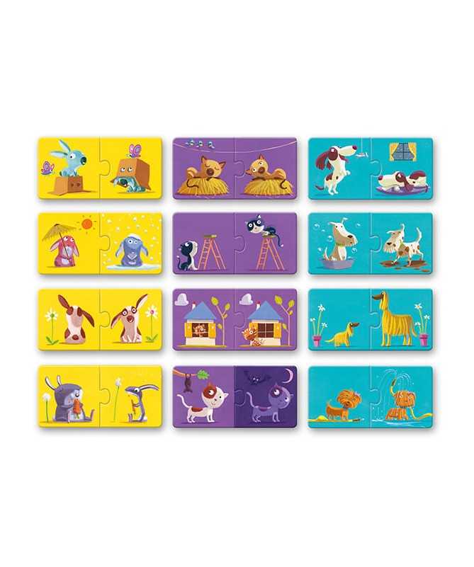 Puzzle d'associations - Contraires Puzzle d'associations - Contraires