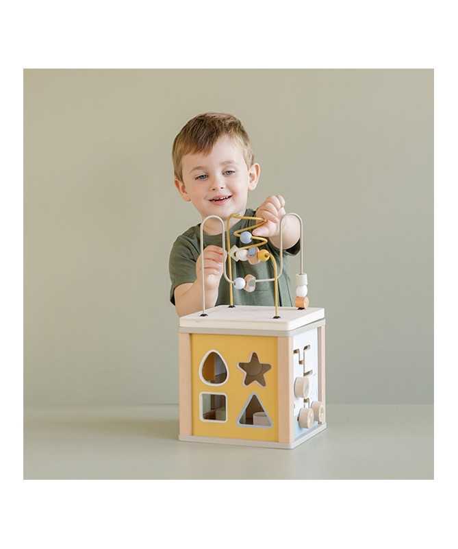 Cube d'activités en bois - Little Goose Cube d'activités en bois - Little Goose