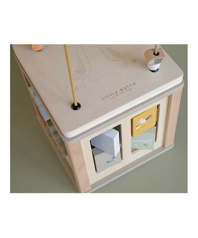 Cube d'activités en bois - Little Goose Cube d'activités en bois - Little Goose