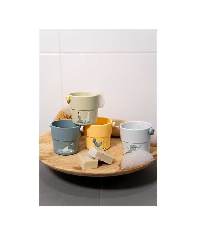 Lot de 4 gobelets de bain - Little Goose Lot de 4 gobelets de bain - Little Goose