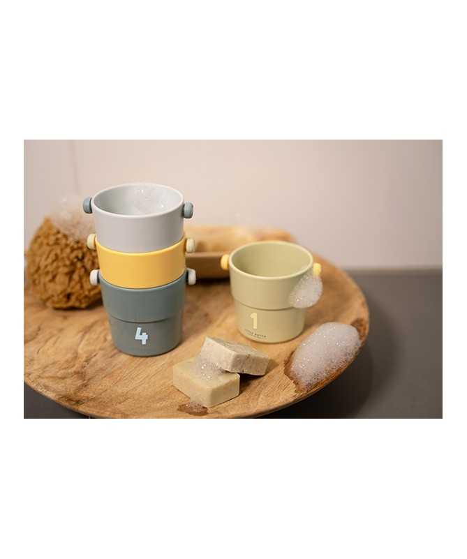Lot de 4 gobelets de bain - Little Goose Lot de 4 gobelets de bain - Little Goose