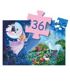 Puzzle - La fée et la licorne (36 pcs)