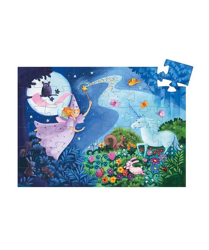 Puzzle - La fée et la licorne (36 pcs)