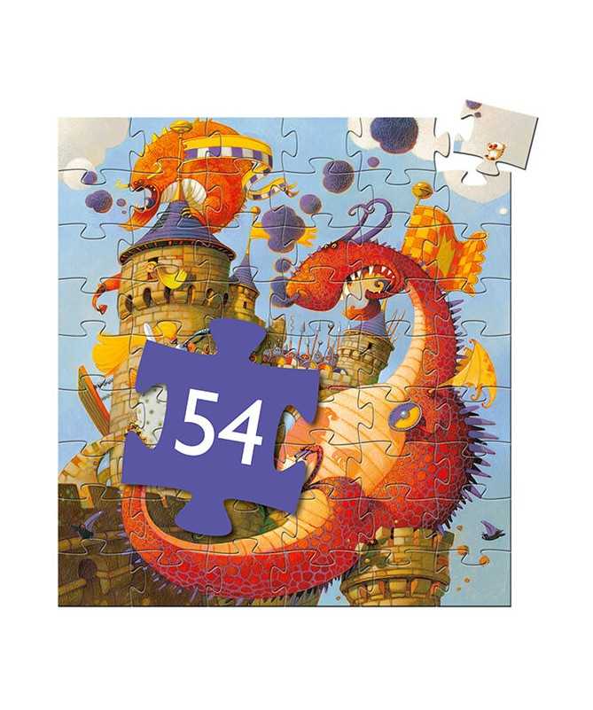 Puzzle - Vaillant et les dragons (54 pcs)