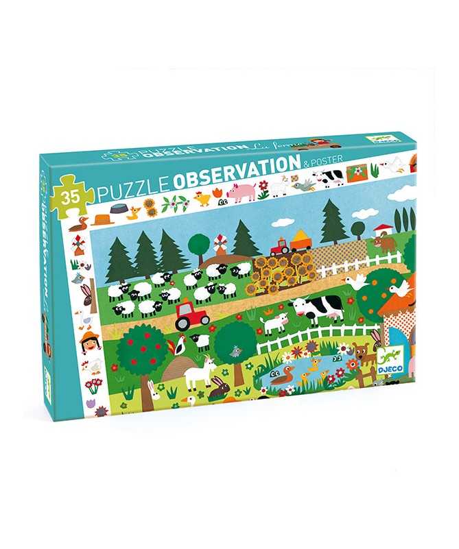 Puzzle - La ferme (35 pcs) FSC MIX