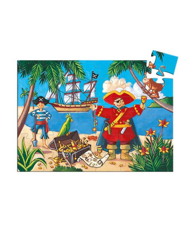 Puzzle - Le pirate et son trésor (36 pcs)