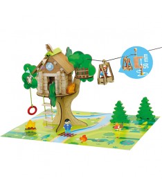La cabane perchée et sa tyrolienne
