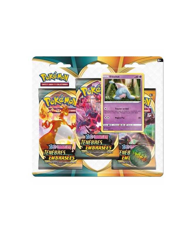 Pack 3 boosters Pokemon Ténèbres Embrasées Cartes à collectionner Baraka Jeux