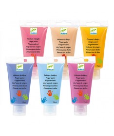 6 tubes de peinture à doigts - sweet