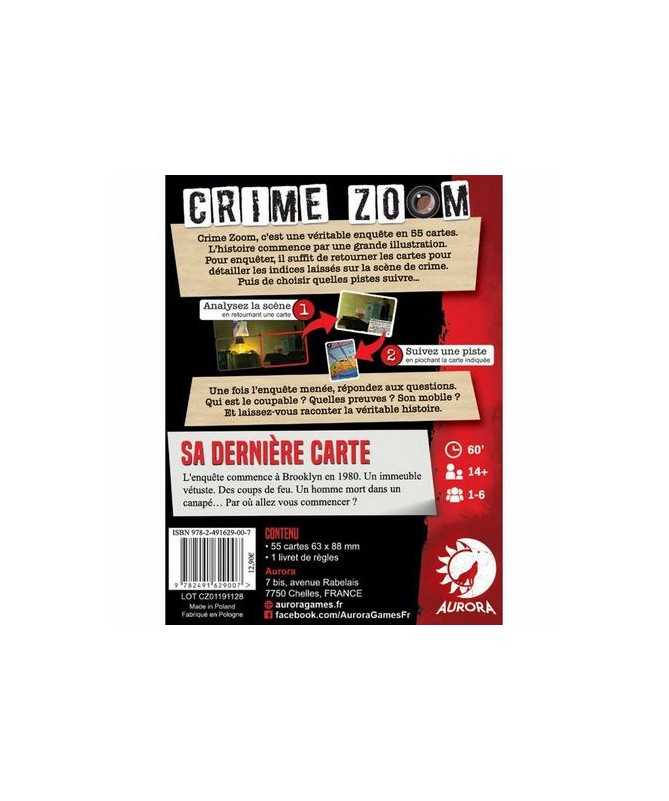 Crime Zoom - Sa dernière carte