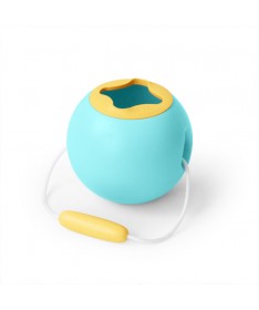 Jouet de Plage - Seau ballon - Mini Ballo Bleu et Jaune - 16 cm