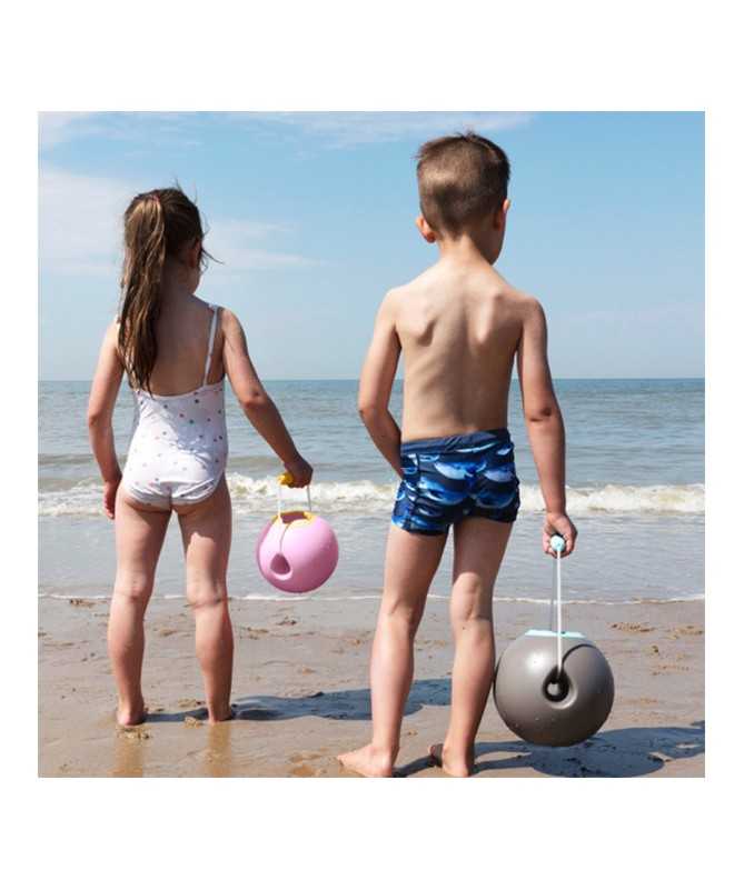 Jouet de Plage - Seau ballon - Mini Ballo Bleu et Jaune - 16 cm Jouet de Plage - Seau ballon - Mini Ballo Bleu et Jaune - 16 cm