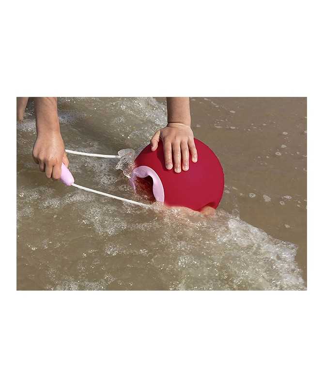 Jouet de Plage - Seau ballon - Ballo Cerise et Rose - 20 cm