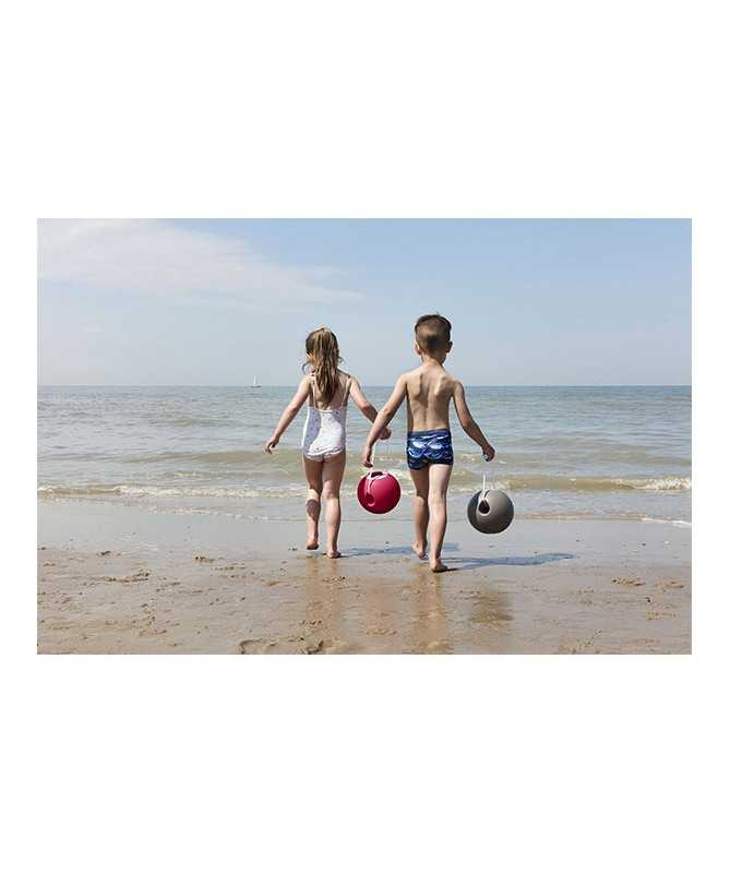 Jouet de Plage - Seau ballon - Ballo Cerise et Rose - 20 cm