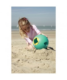 Jouet de Plage - Seau ballon - Ballo Bleu et Jaune - 20 cm