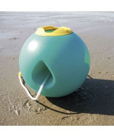 Jouet de Plage - Seau ballon - Ballo Bleu et Jaune - 20 cm