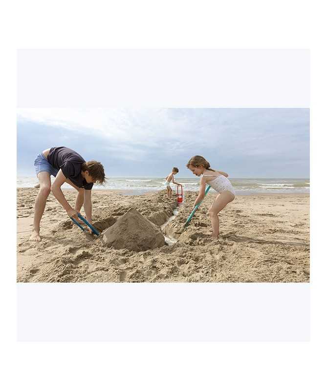 Jouet de Plage - Pelle multi usage - Scoppi Bleu et jaune - À l'aventure -  Baraka Jeux