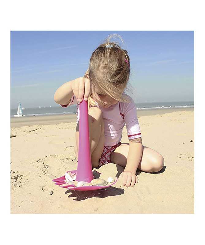 Jouet de Plage - Rateau multi usage - Triplet Rose