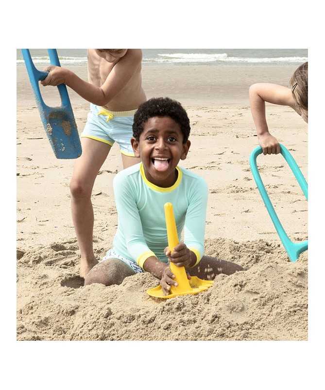 Jouet de Plage - Rateau multi usage - Triplet Mellow Yellow