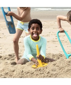 Jouet de Plage - Rateau multi usage - Triplet Mellow Yellow