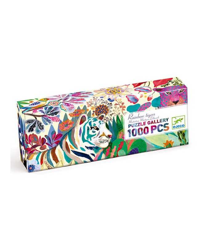 Puzzle - Rainbow tigers (1000 pcs) Puzzle - Rainbow tigers (1000 pcs)