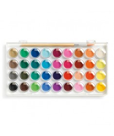 Palettes de peinture - 36 pastilles de gouache