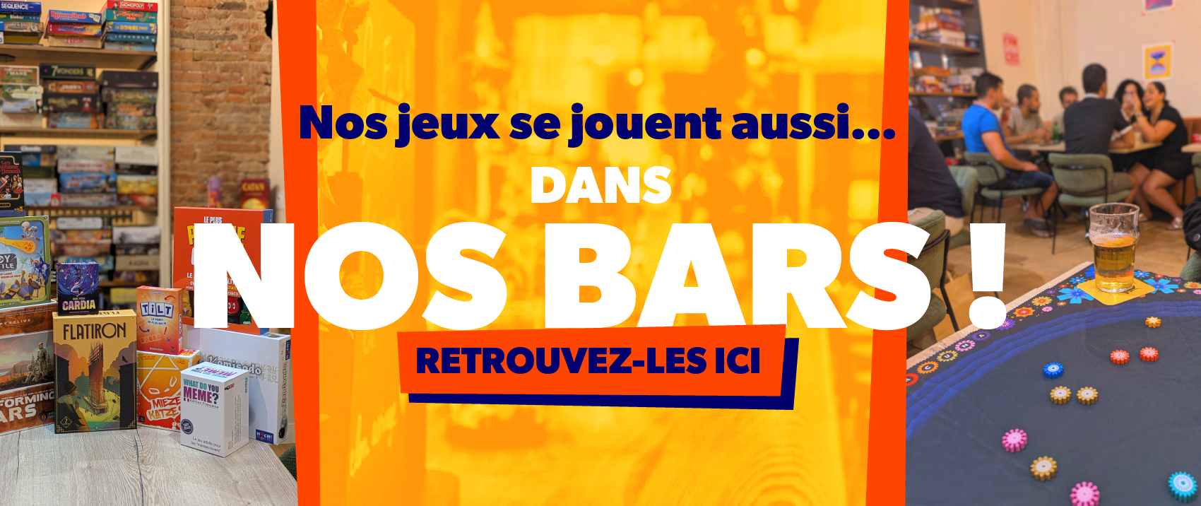 Nos bars à jeux en France